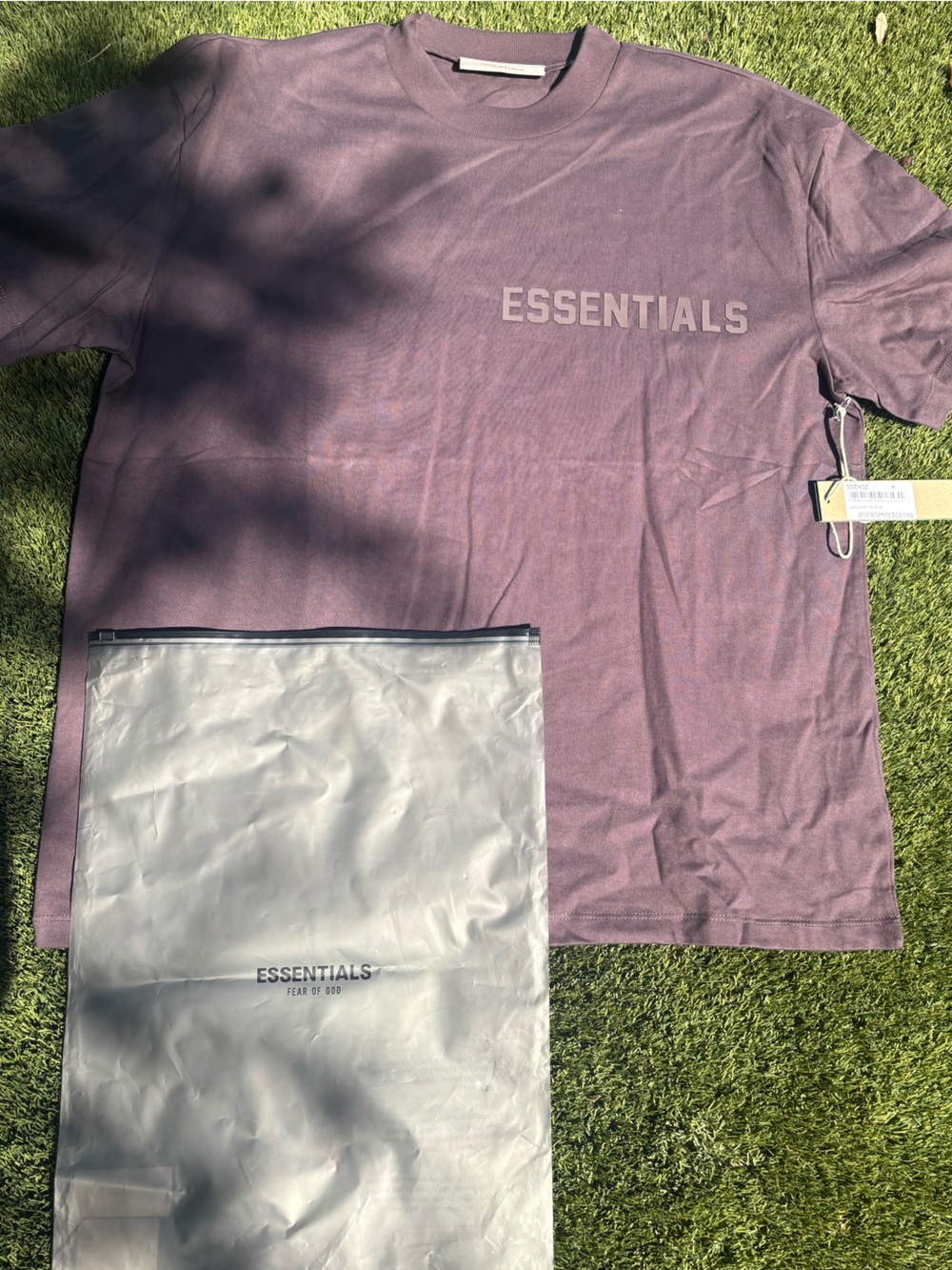 Essentials “Plum” Tee New with Tags Sz M